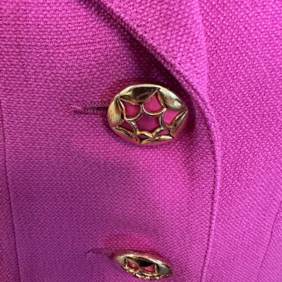 Karl Lagerfeld Wool Pinkist Blazer Size 38 - Picture 5 of 6